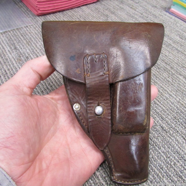 GERMAN WWII POLICE MAUSER MODEL 1934 7.65mm PISTOL HOLSTER DATED 1938  -img-0