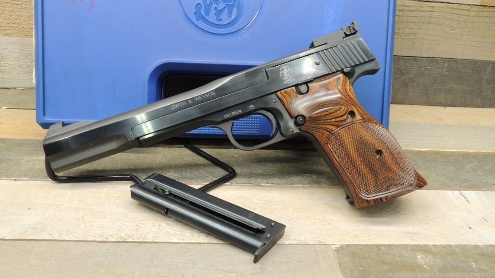 Smith & Wesson Model 41  7" 22LR W Box 2 Mags-img-0