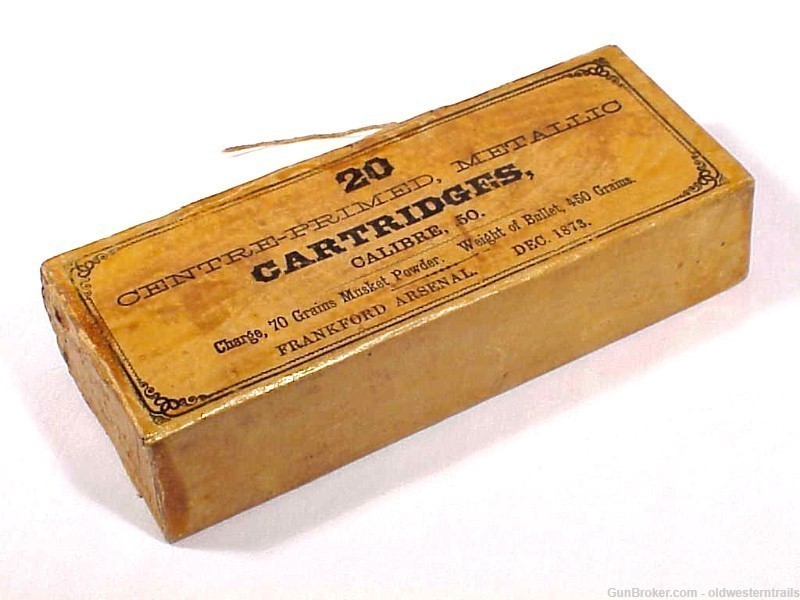 Box of 20 -  .50-70 Metallic Cartridges - Frankfort Arsenal 1873-img-5