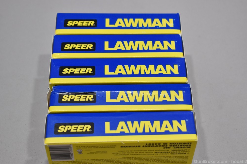 5 Boxes 250 Rds Speer Lawman 357 Sig 125 G TMJ Ammunition -img-1