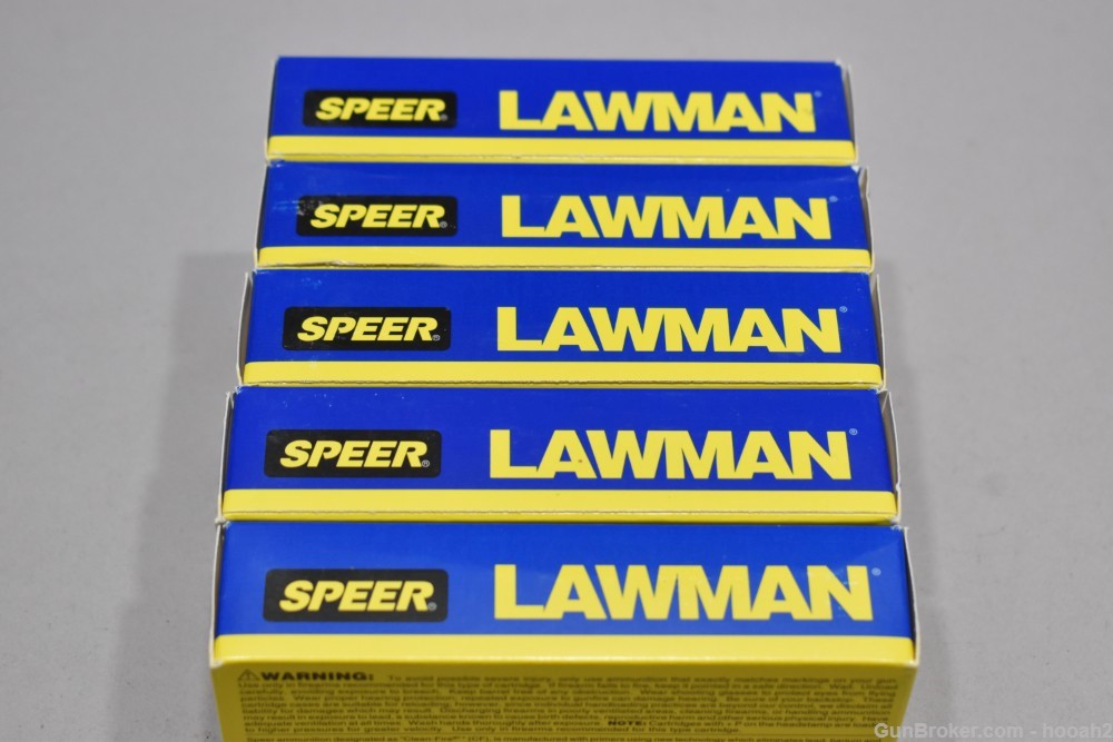 5 Boxes 250 Rds Speer Lawman 357 Sig 125 G TMJ Ammunition -img-3