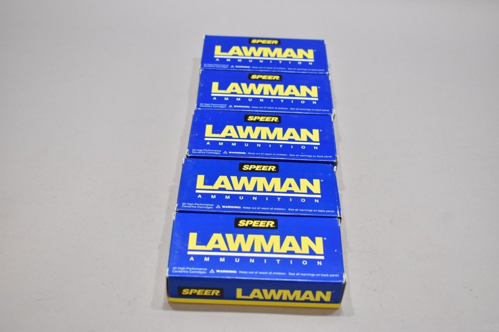 5 Boxes 250 Rds Speer Lawman 357 Sig 125 G TMJ Ammunition -img-4