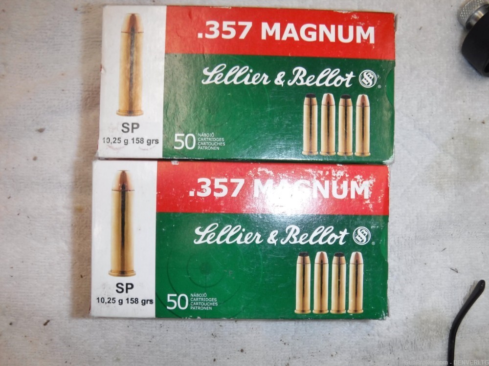 357 MAGNUM AMMO LOT Remington,Hornady, Winchester, Seller & Bellot ,Blazer-img-6