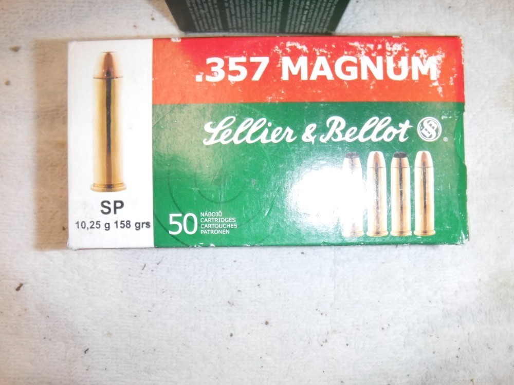 357 MAGNUM AMMO LOT Remington,Hornady, Winchester, Seller & Bellot ,Blazer-img-5