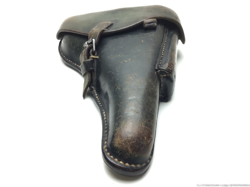 GERMAN WWII LUGER P08 9mm PISTOL HOLSTER 1939 CARL BUSSE MAINZ EAGLE WaA285-img-4