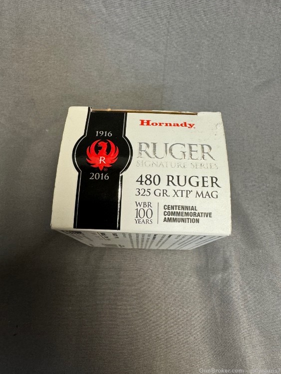 Hornady Ruger Signature Series 480 Ruger 325 Gr XTP Mag 20 rounds-img-0