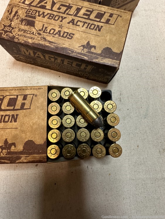 150 Rounds Magtech Cowboy Action, 45 Long Colt, Lead Flat Nose, NR! -img-5