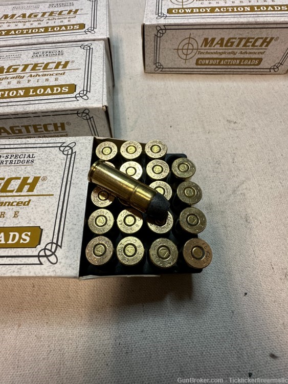 200 Rounds Magtech Cowboy Action, 45 Long Colt, Lead Flat Nose, NR! -img-5
