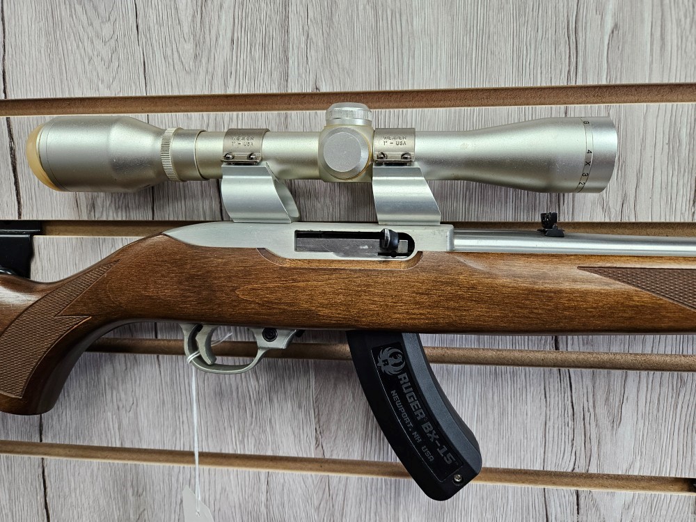 Ruger 10/22 22 stainless sporter with scope -img-1