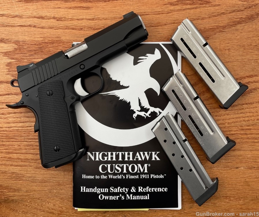 Nighthawk Custom NHC 1911 WAR HAWK CCO 9MM Trijicon OFFICER Test Target HRT-img-0