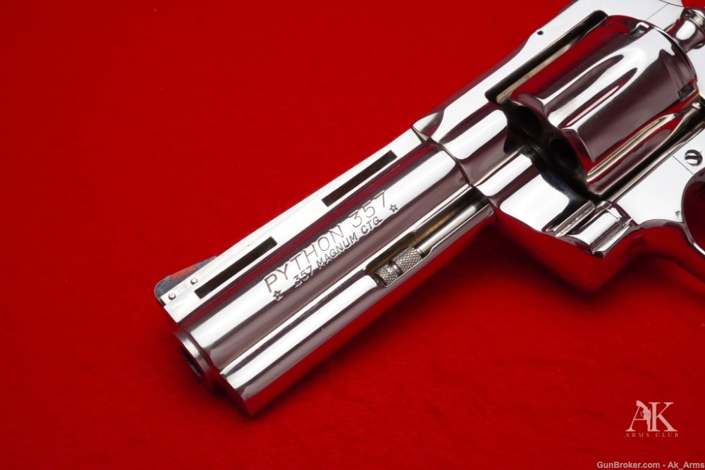 RARE 1983 Colt Python 4" .357 Magnum *FACTORY NICKEL FINISH* Collector!-img-1