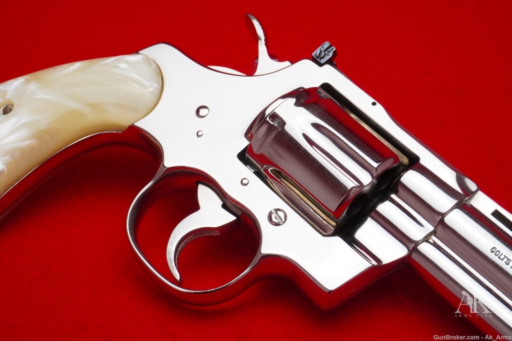 RARE 1983 Colt Python 4" .357 Magnum *FACTORY NICKEL FINISH* Collector!-img-6