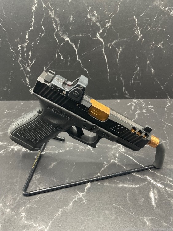 FS Glock 19 Zev Spartan Custom with Trijicon Red Dot with 2 mags-img-2