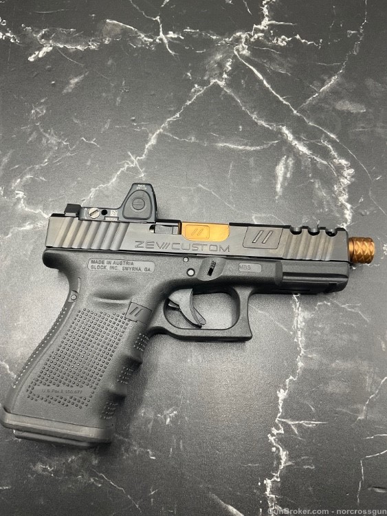 FS Glock 19 Zev Spartan Custom with Trijicon Red Dot with 2 mags-img-5