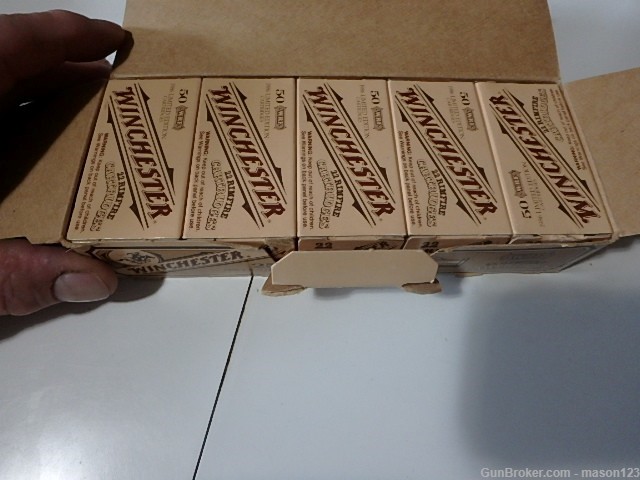 1986 FULL 250 RD WINCHESTER BRICK 22 WRF AMMO 5 BOXES-img-5