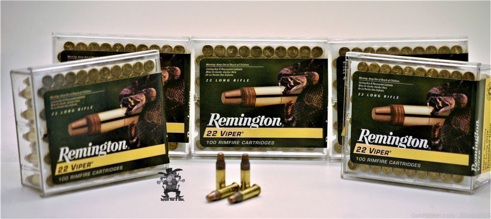 22LR Remington VIPER 36Gr Brass Plated Truncated Cone Solid 22 LR 500 RDS-img-1