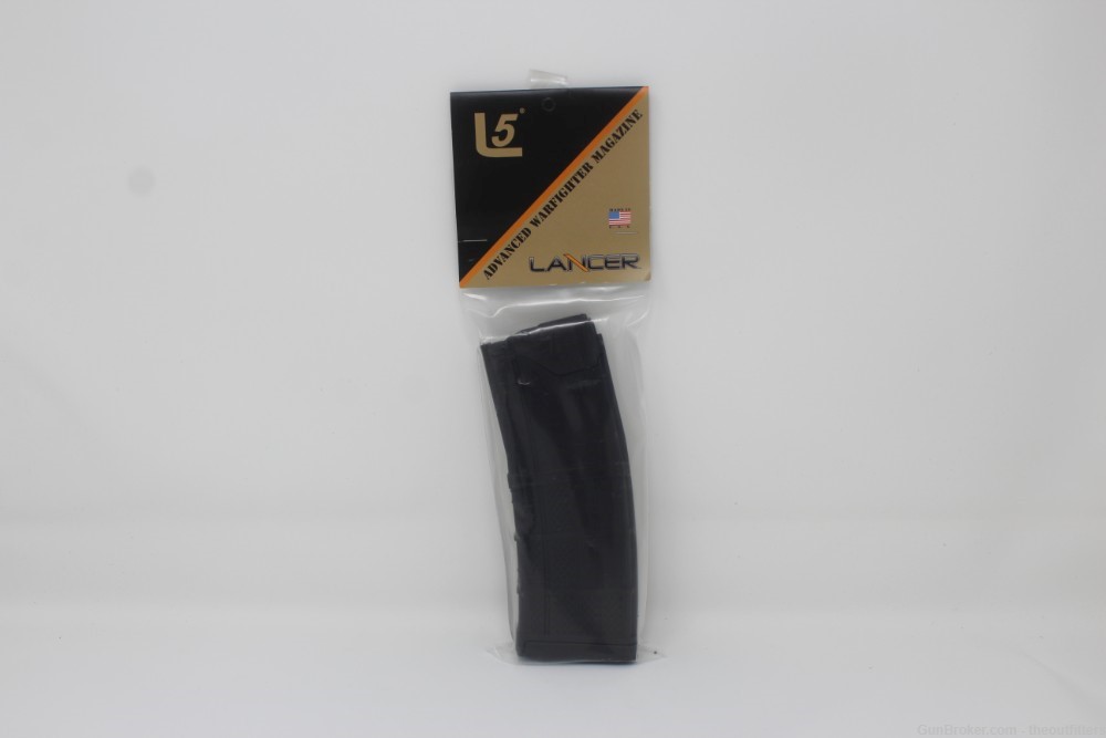 LANCER L5 ADVANCED WARFIGHTER MAGAZINE 5.56 AR15 30 ROUND OPAQUE BLACK -img-0