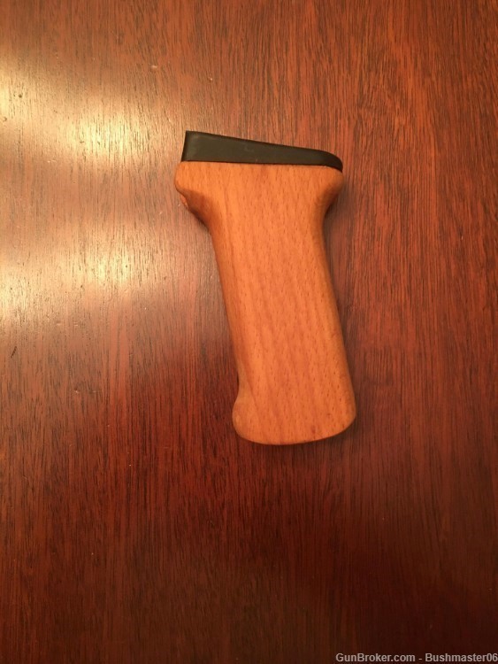 Blonde AKM Wood Grip Skinny Wooden Pistol grip with metal PG ferrule -img-0