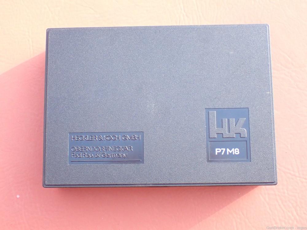HK P7M8 9MM FACTORY HARDCASE HECKLER KOCH P7 ORIGINAL BOX SER# 122675-img-0