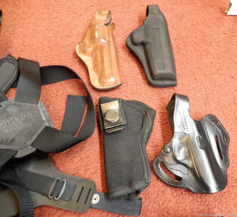 Holsters Lot Of 14 Semi Auto & Revolvers New & Used CHEAP-img-2