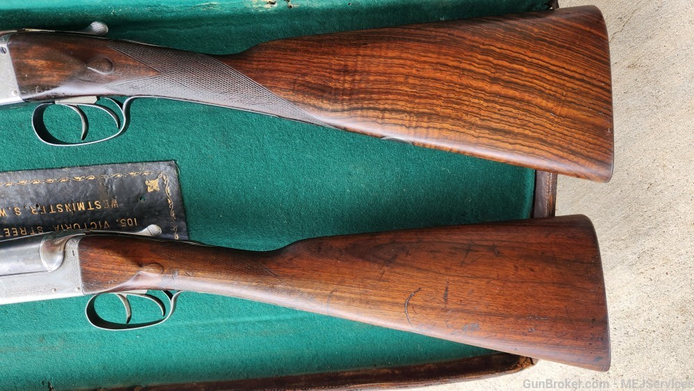Boxed pair of Army & Navy English shotguns 1891-img-34