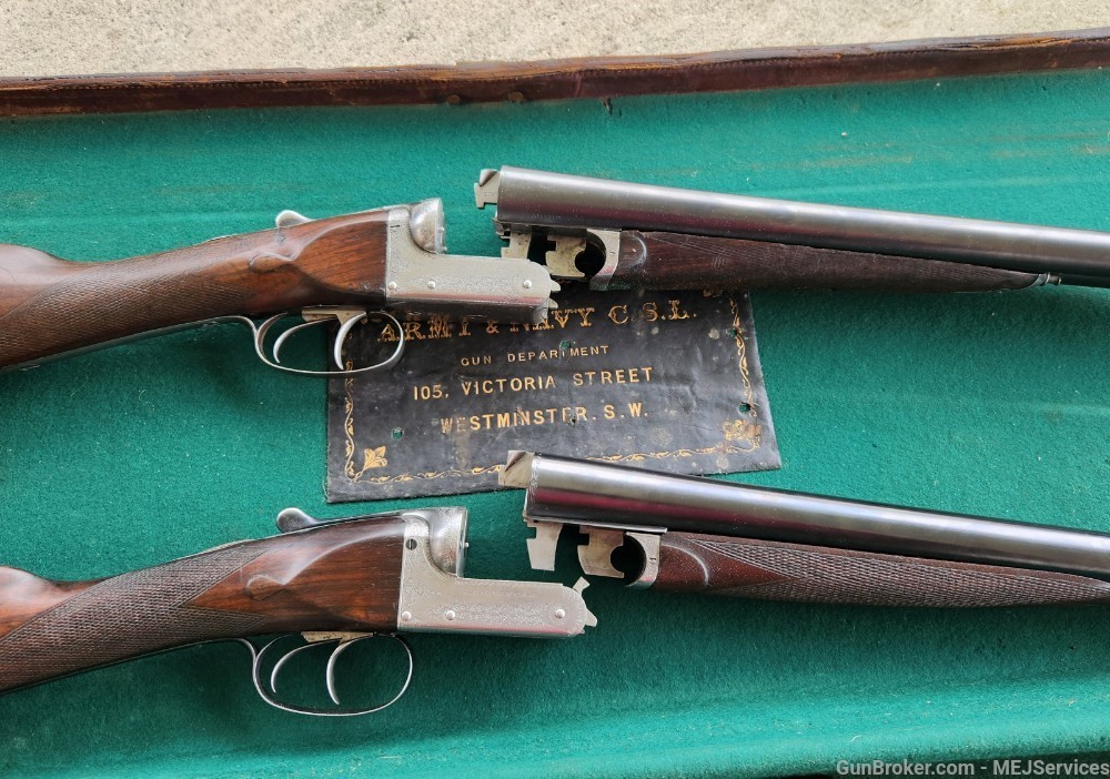 Boxed pair of Army & Navy English shotguns 1891-img-45