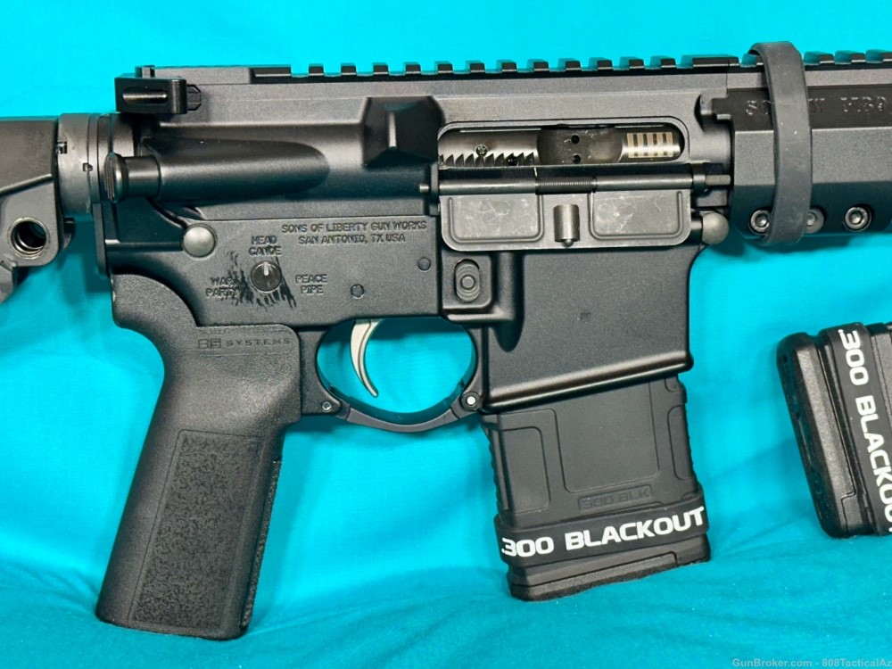 Sons of Liberty 300 Blackout 9" AR15 SBA4 Pistol Brace M89 Handguard SOLGW-img-6