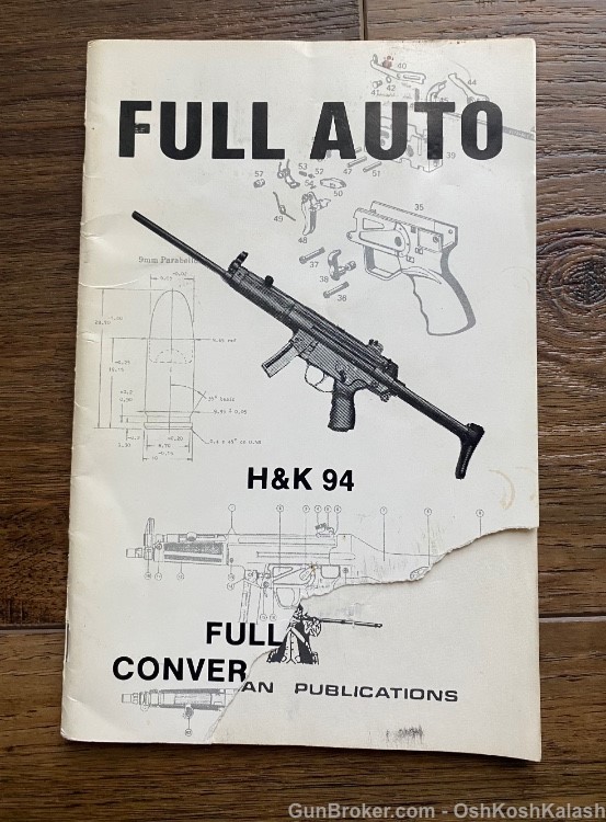 Full Auto Conversion Manual H&K 94 HK94-img-0