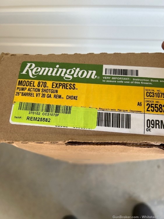 Original Remington 870 Express 20 gauge 26” Vent rib Rem choke-img-1