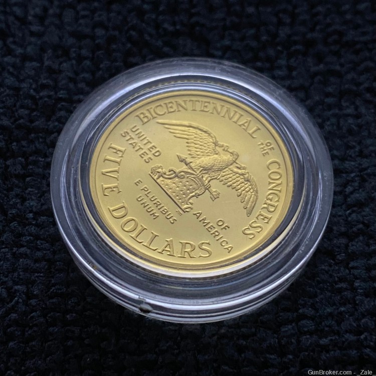 1989 Congress $5 Commemorative Gold Coin-img-5