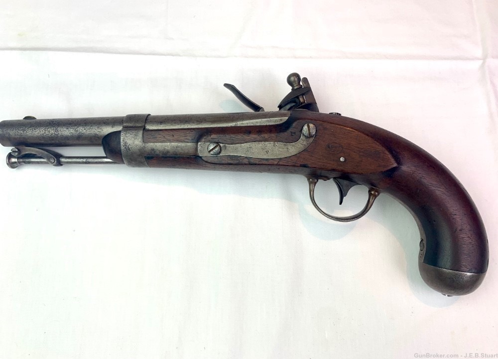 A. Waters U.S. Model 1836 Flintlock Pistol-img-10