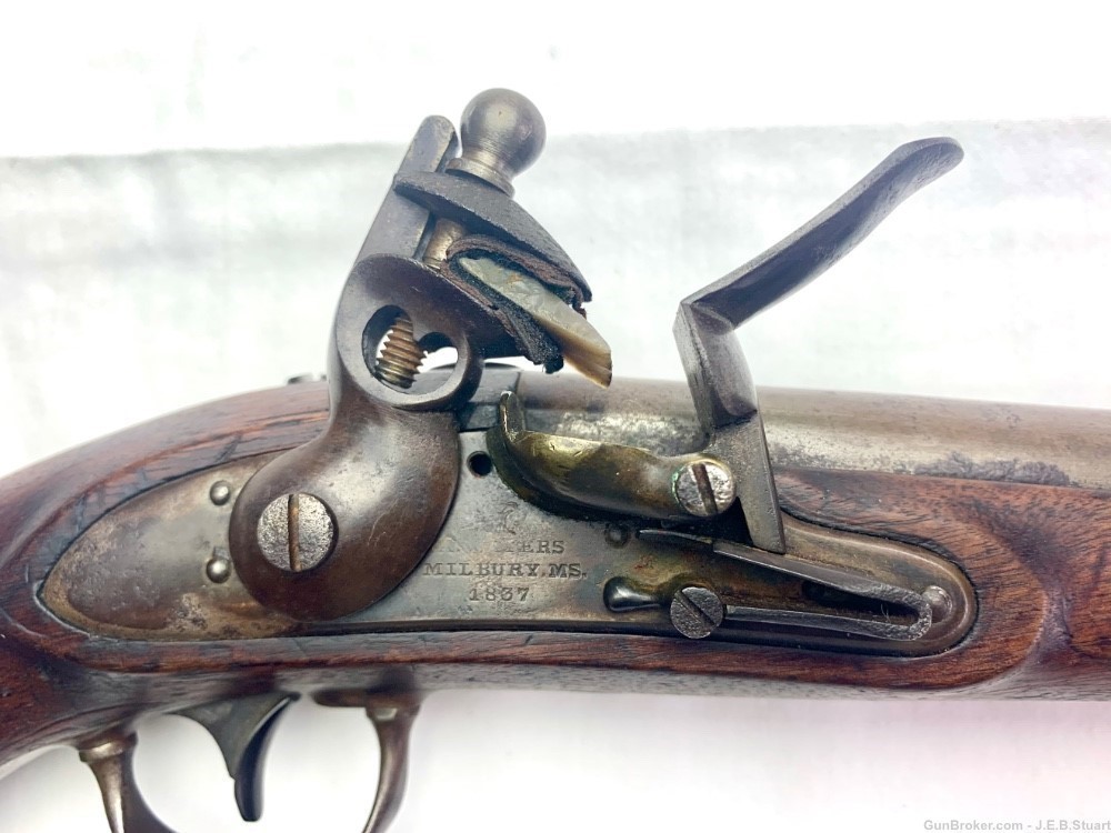 A. Waters U.S. Model 1836 Flintlock Pistol-img-2