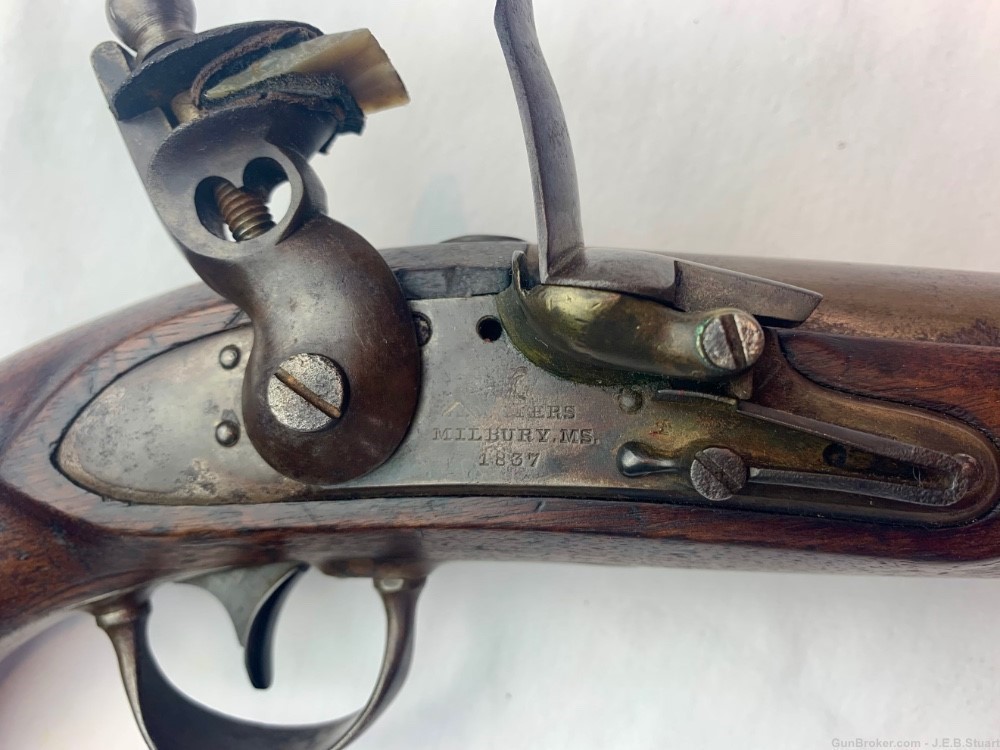 A. Waters U.S. Model 1836 Flintlock Pistol-img-21