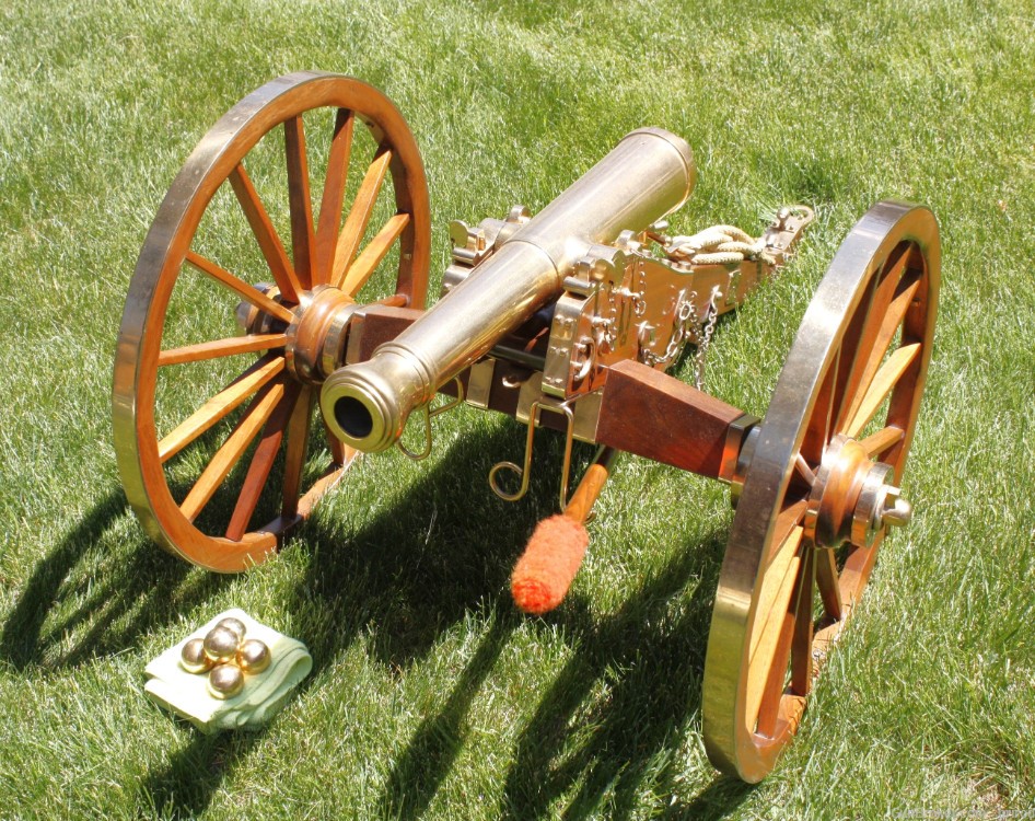 Karl Furr James 6 Pounder Field Cannon - 1/3 Scale W/5x Brass Balls - NICE!-img-0