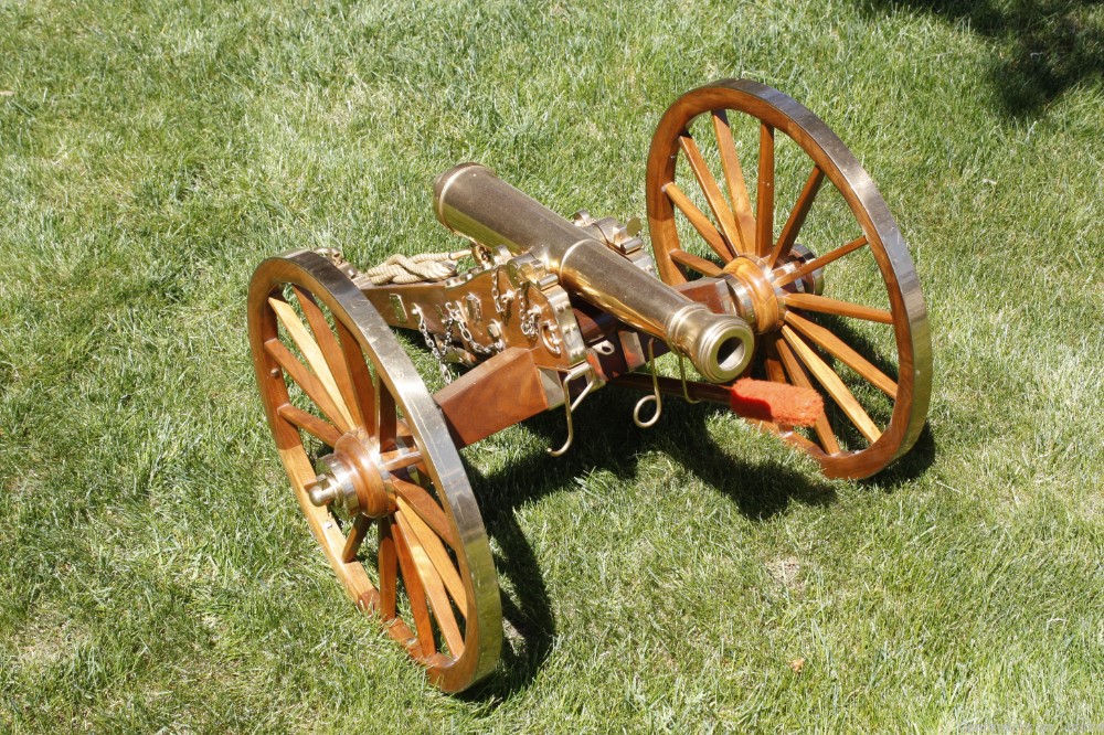 Karl Furr James 6 Pounder Field Cannon - 1/3 Scale W/5x Brass Balls - NICE!-img-2