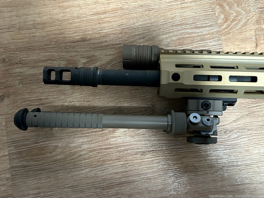 Ultra Rare LMT MARS HS Tano/FDE chambered in .308 with Accessories -img-2