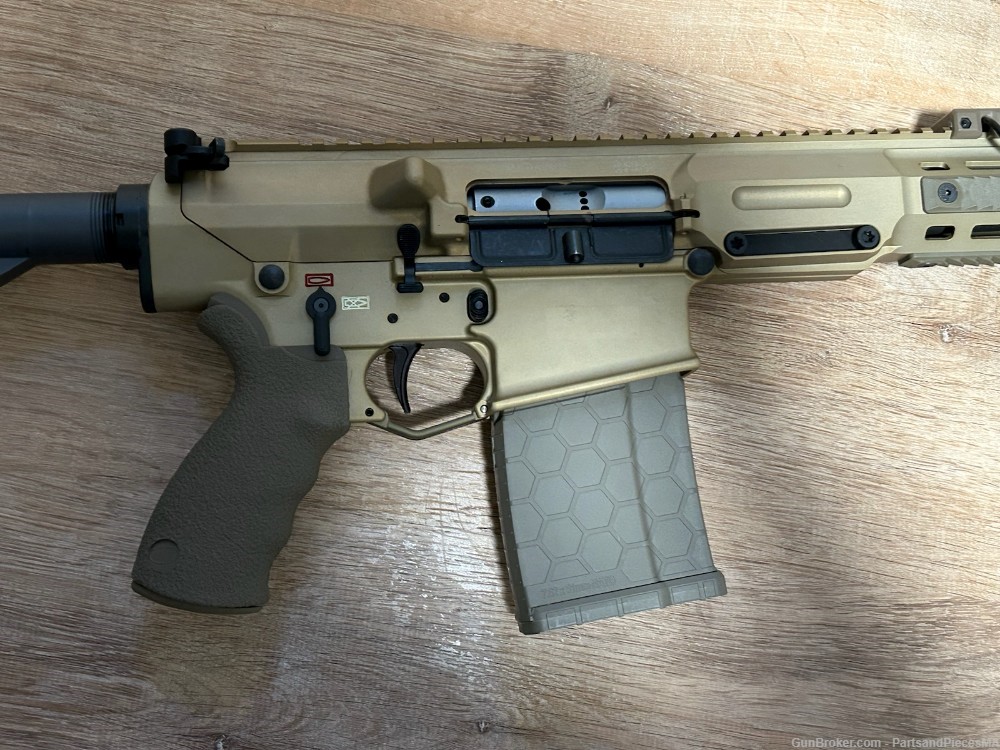 Ultra Rare LMT MARS HS Tano/FDE chambered in .308 with Accessories -img-8