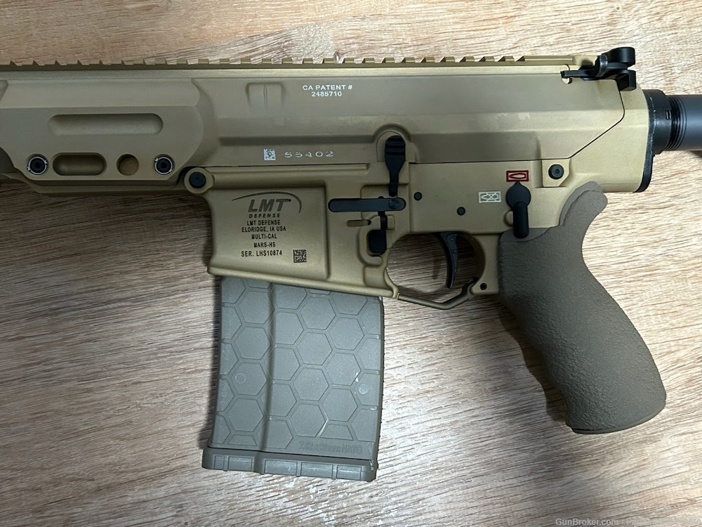 Ultra Rare LMT MARS HS Tano/FDE chambered in .308 with Accessories -img-4