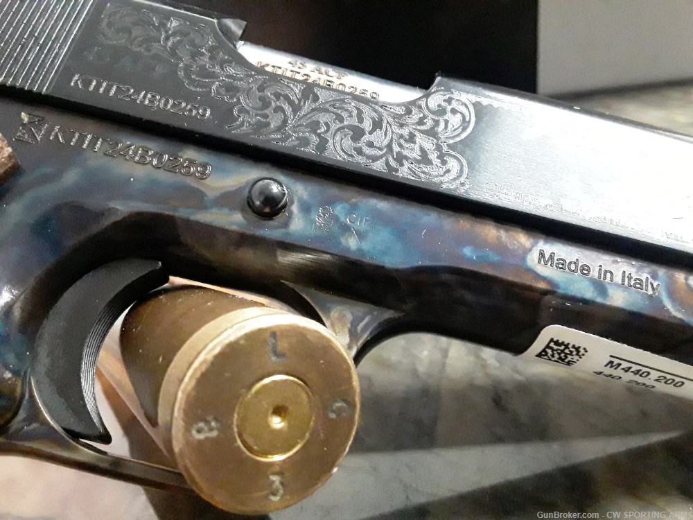CD 1911 Case Color Masterpiece and ENGRAVED 45 acp BLOW OUT DEAL new in box-img-3