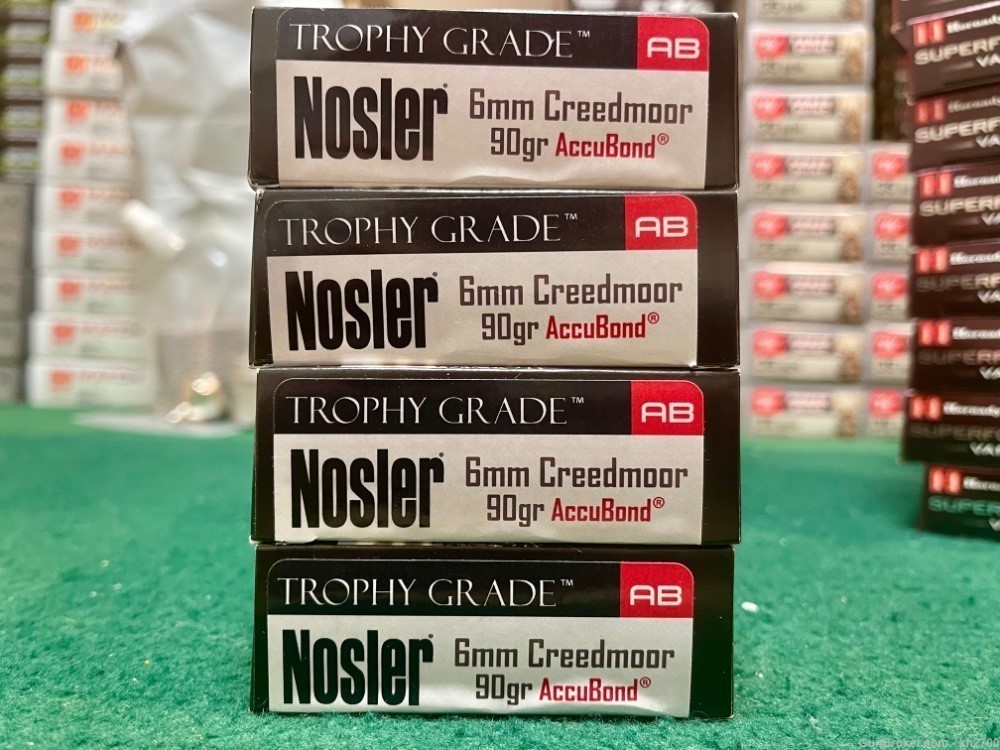 80 rds of 6mm Creedmoor 90 gr Accubond Nosler Trophy Grade 3,200 FPS-img-0