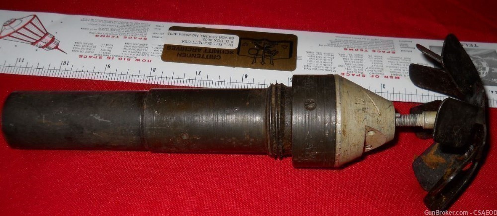 RUSSIAN SOVIET BOMB FUZE  FROM Col. Jarrett COLLECTION-img-3