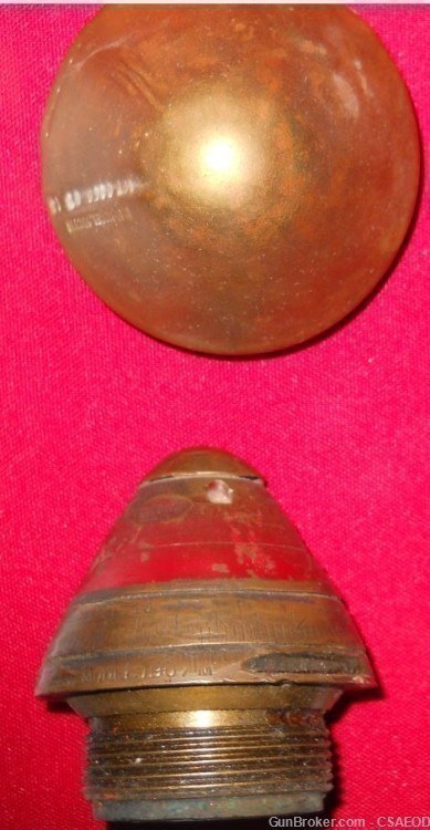 US M1907M SCHRAPNEL FUZE EARLY FROM Col. Jarrett COLLECTION-img-4