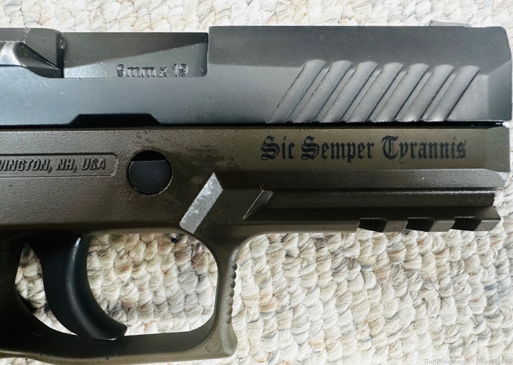 Sig Sauer P320 Custom Carry Cerakote and Compact Grip Modules 21/15 rd Mags-img-11