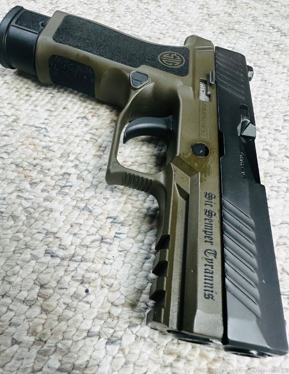 Sig Sauer P320 Custom Carry Cerakote and Compact Grip Modules 21/15 rd Mags-img-3