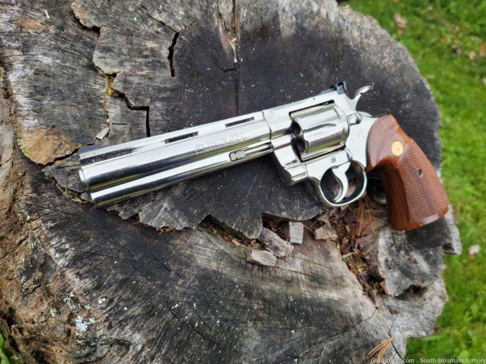 Colt Python .357 Nickel, 6" BBL , 1980 MFG-img-0
