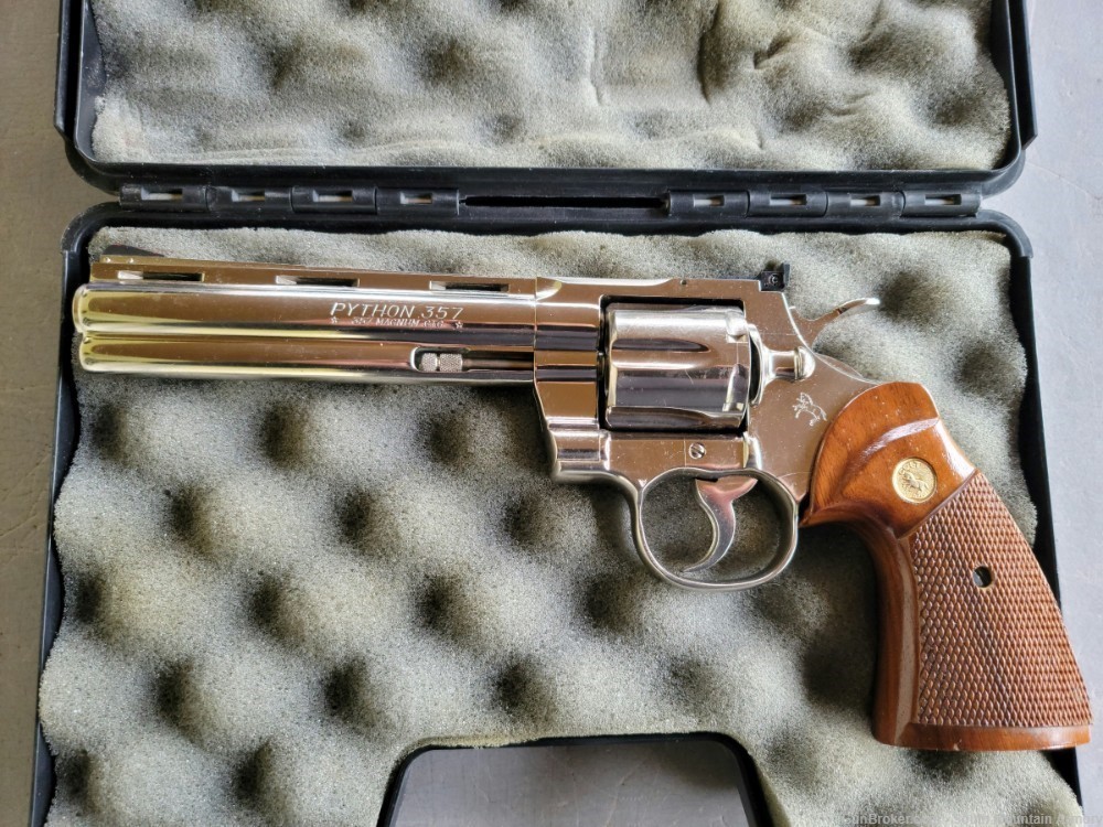 Colt Python .357 Nickel, 6" BBL , 1980 MFG-img-21