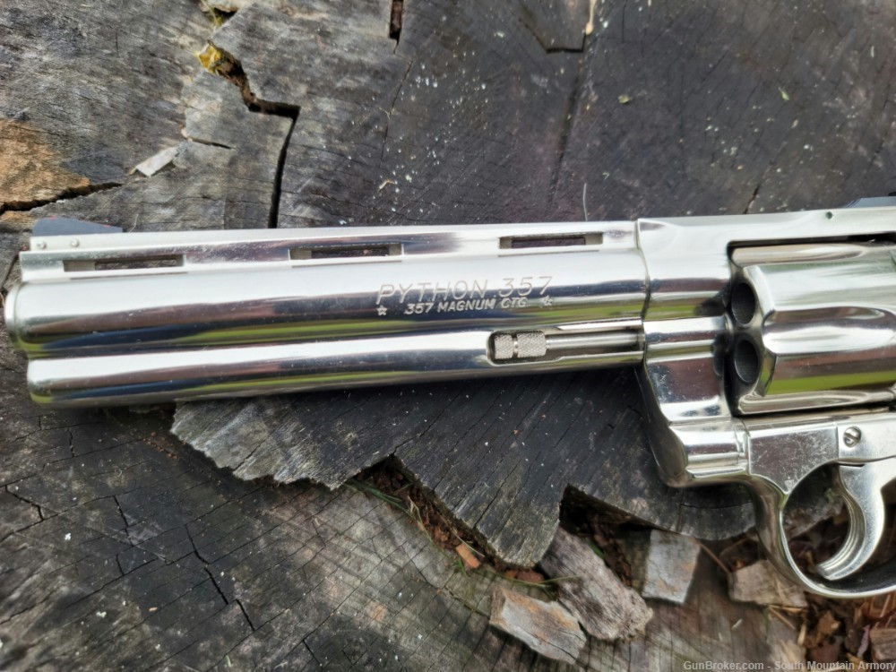 Colt Python .357 Nickel, 6" BBL , 1980 MFG-img-8