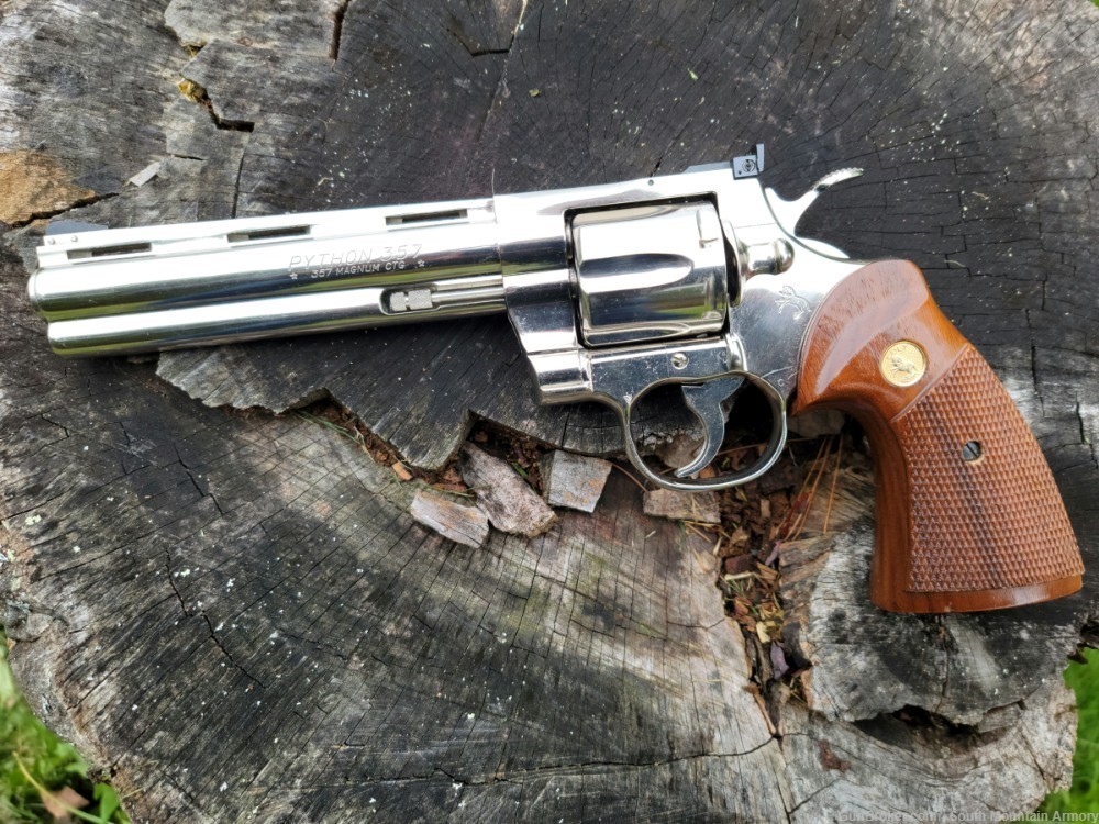 Colt Python .357 Nickel, 6" BBL , 1980 MFG-img-9