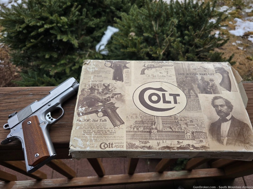 COLT OFFICERS ACP ENHANCED 45ACP STAINLESS, EXCELLENT -img-3