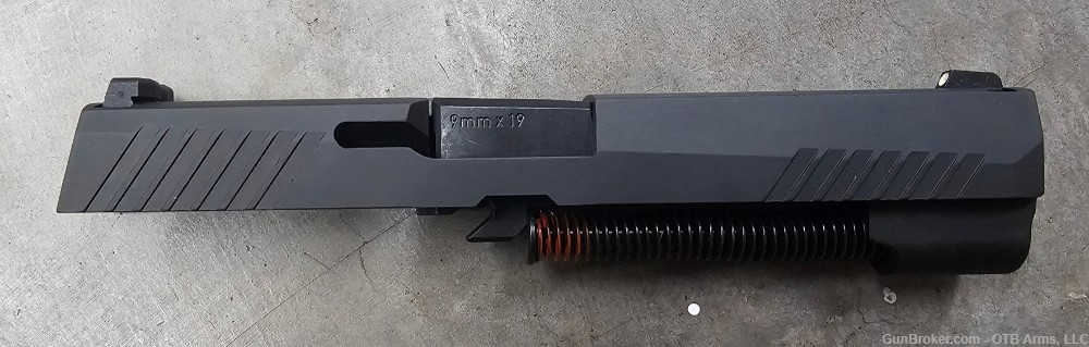 Stripped P320 4.7" slide w/ barrel & recoil spring Full Size 9mm-img-1